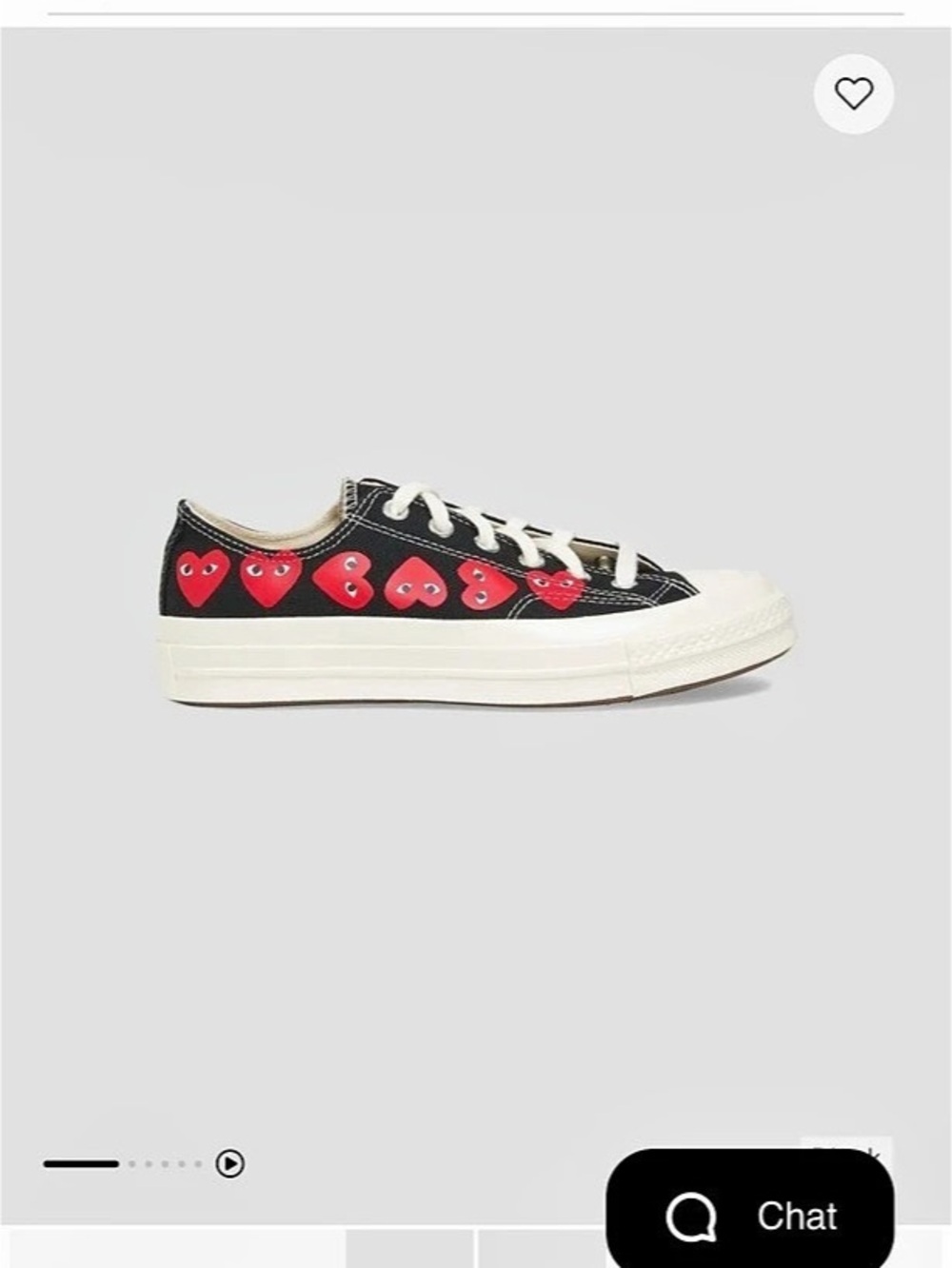 Converse Chuck Taylor All Star Black & Red Women's US 6
